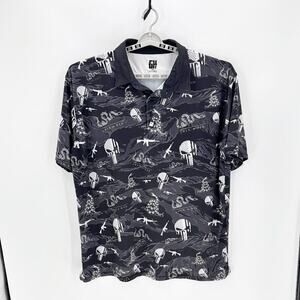 Greater Half Men's 'Join or Die" Performance Golf Polo size 3XL performance